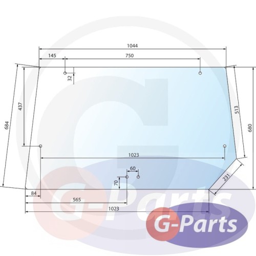 SZYBA TYLNA CASE 650S4794A1, S4794A1, 144794A1