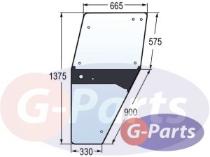 SZYBA DRZWI LEWA DEUTZ DX 04347340