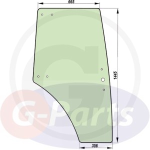 Szyba drzwi Prawa Zetor Proxima, Forterra 53.369.093