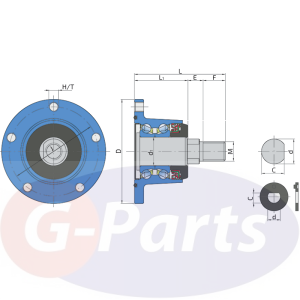 Piasta talerza agregatu 5x98 - bezobsługowa