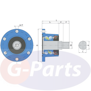 Piasta talerza agregatu 6x98 - bezobsługowa