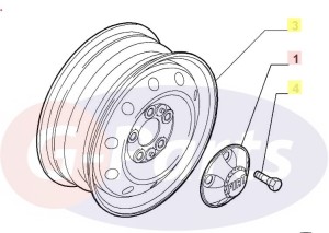 Felga Fiat Ducato 15" 1610620180 1374096080