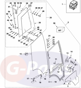 3512902M92 Siłownik drzwi Terex 860sx